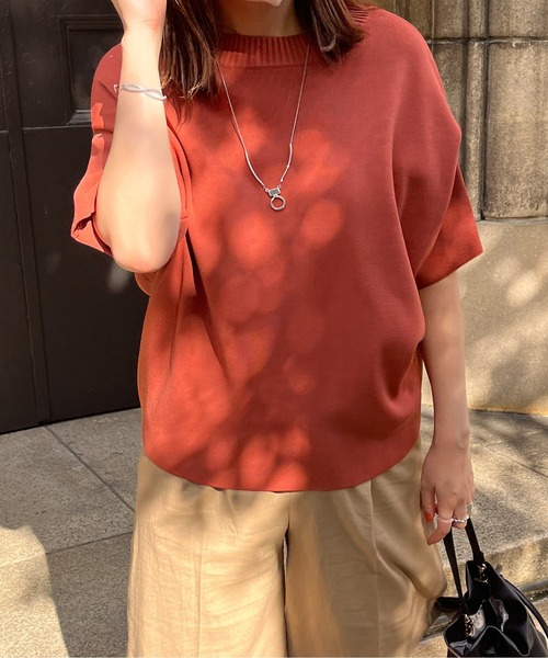 Chez toi（シェトワ）の「アップスリーブダンボールニットプルオーバー（ニット/セーター・レディース・ブラック/ピンク/イエロー/グリーン/アイボリー・FREE）」の19枚目の写真