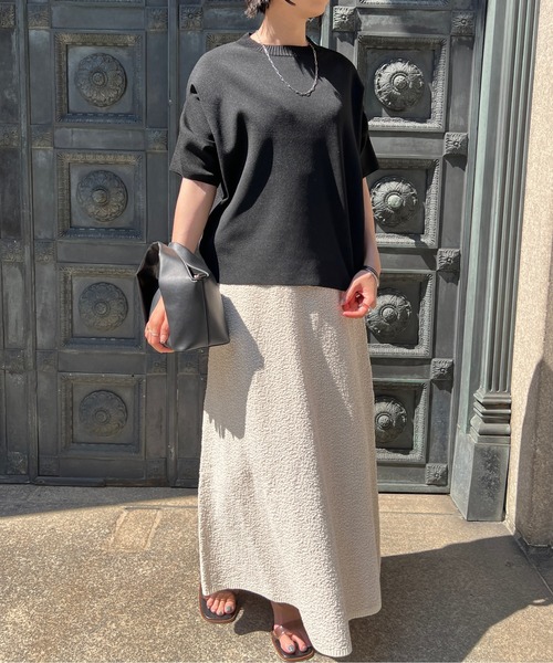 Chez toi（シェトワ）の「アップスリーブダンボールニットプルオーバー（ニット/セーター・レディース・ブラック/ピンク/イエロー/グリーン/アイボリー・FREE）」の10枚目の写真