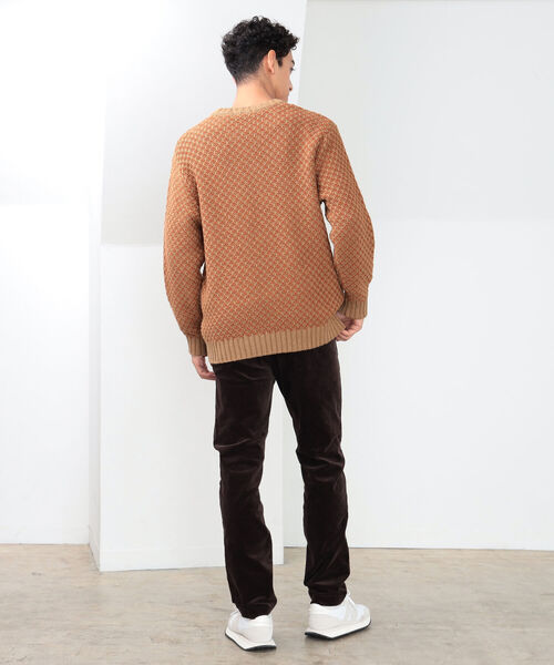 B:MING by BEAMS（ビーミングバイビームス）の「B:MING by BEAMS / 3ゲージ バルキージャカード クルーネックニット（ニット/セーター・メンズ・オフホワイト/ベージュ・SMALL/MEDIUM/LARGE/X-LARGE）」の12枚目の写真