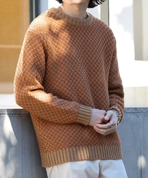 B:MING by BEAMS / 3ゲージ バルキージャカード クルーネックニット