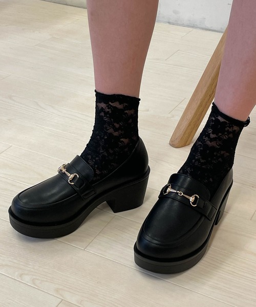 WEGO（ウィゴー）の「WEGO/デザインヒールシューズ（ローファー・レディース・その他2/その他1・LARGE/MEDIUM）」の5枚目の写真