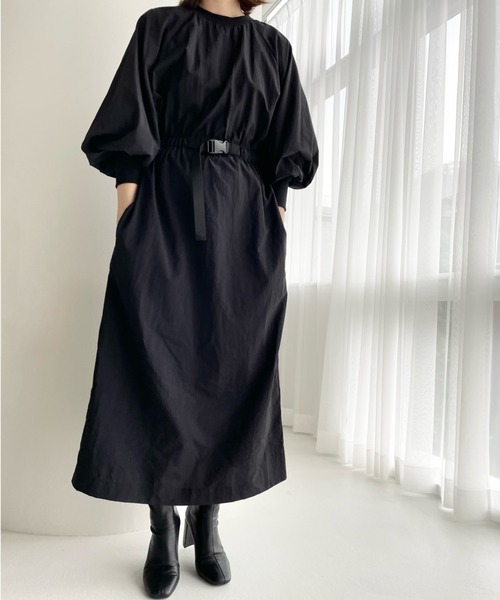 LOWRYS FARM（ローリーズファーム）の「2WAYミリタリーワンピース　157735（ワンピース・レディース・アイボリー/ブラック/カーキ・FREE）」の3枚目の写真