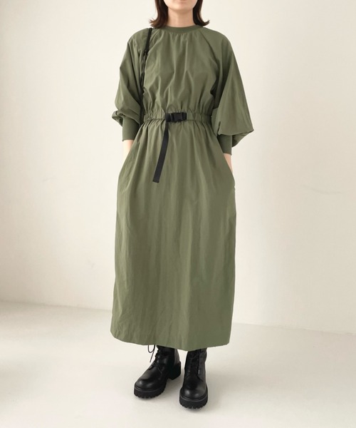 LOWRYS FARM（ローリーズファーム）の「2WAYミリタリーワンピース　157735（ワンピース・レディース・アイボリー/ブラック/カーキ・FREE）」の13枚目の写真