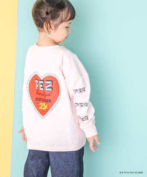 LOWRYS FARM(ローリーズファーム)の「FOODバックプリントTシャツ 150775(Tシャツ/カットソー・キッズ・オフホワイト/ピンク/ブルー・110cm/120cm/130cm/140cm/150cm)」の3枚目の写真