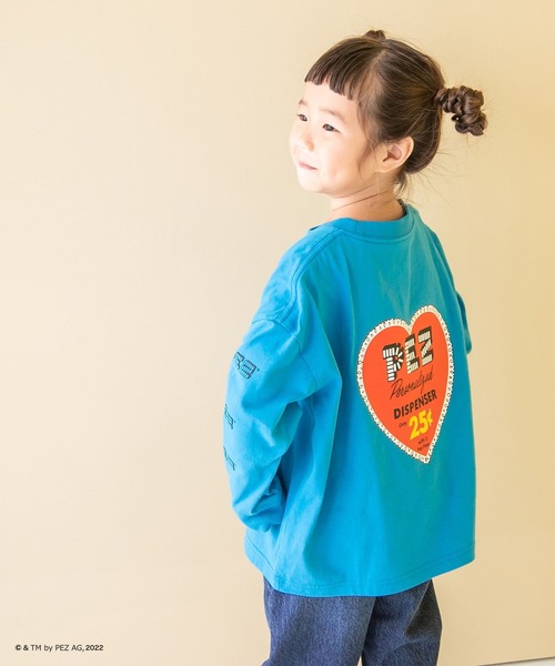 LOWRYS FARM(ローリーズファーム)の「FOODバックプリントTシャツ 150775(Tシャツ/カットソー・キッズ・オフホワイト/ピンク/ブルー・110cm/120cm/130cm/140cm/150cm)」の2枚目の写真
