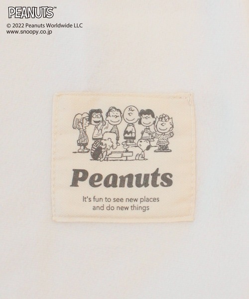 PEANUTS（ピーナッツ）の「【SNOOPY】フェイス刺繍×ドット総柄プリント マシュマロニットセットアップ（ルームウェア/パジャマ・レディース・グレー/オフホワイト・M/L）」の11枚目の写真