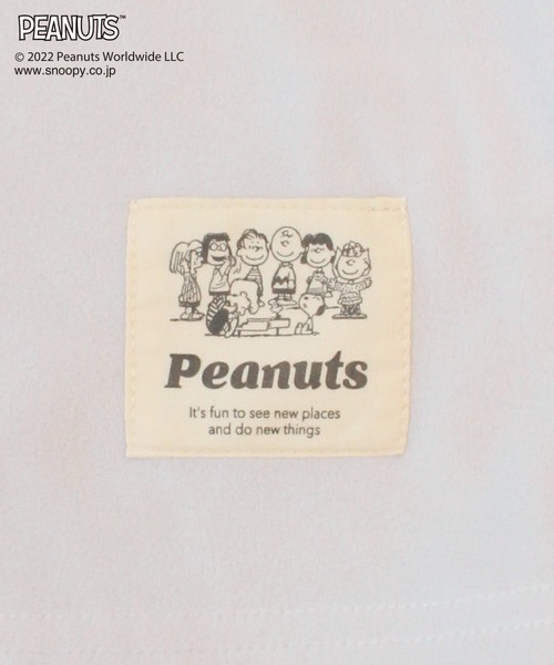 PEANUTS（ピーナッツ）の「【SNOOPY】フェイス刺繍×ドット総柄プリント マシュマロニットセットアップ（ルームウェア/パジャマ・レディース・グレー/オフホワイト・M/L）」の14枚目の写真