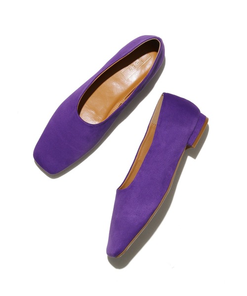 Juze（ジュゼ）の「スクエアフラットパンプス（パンプス・レディース・ホワイト/パープル・M/L）」の12枚目の写真