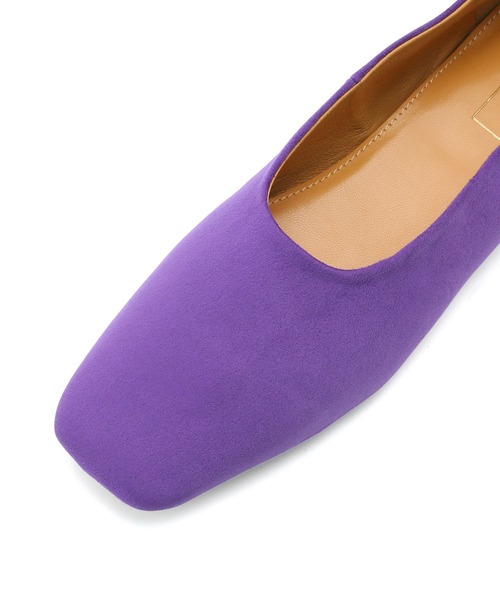 Juze（ジュゼ）の「スクエアフラットパンプス（パンプス・レディース・ホワイト/パープル・M/L）」の4枚目の写真