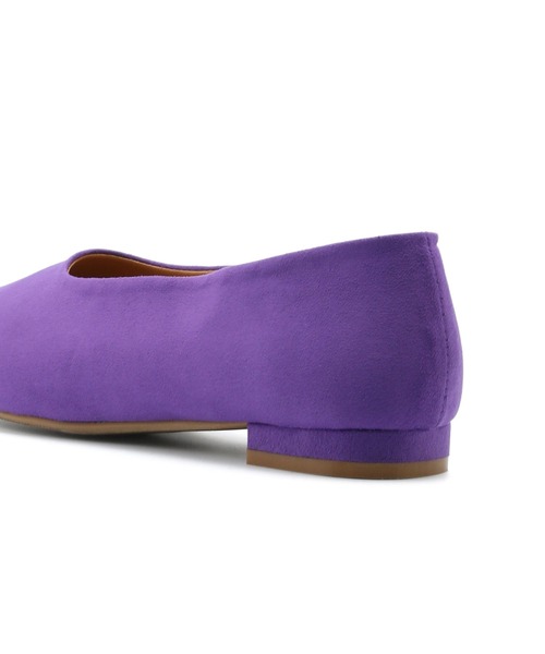 Juze（ジュゼ）の「スクエアフラットパンプス（パンプス・レディース・ホワイト/パープル・M/L）」の10枚目の写真