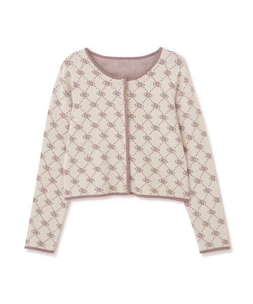 PROPORTION BODY DRESSING（プロポーションボディドレッシング）の「＜Ｅ＞ロゴジャガードカーディガン / 1212277900（ニット/セーター・レディース・ホワイト系その他/ベージュ系その他/ブラック・FREE）」の15枚目の写真