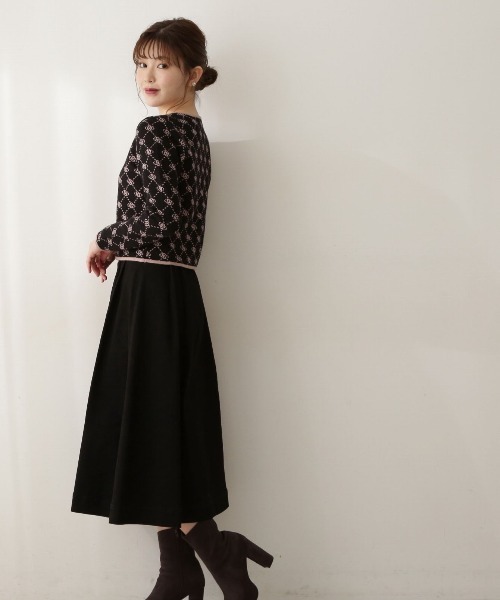 PROPORTION BODY DRESSING（プロポーションボディドレッシング）の「＜Ｅ＞ロゴジャガードカーディガン / 1212277900（ニット/セーター・レディース・ホワイト系その他/ベージュ系その他/ブラック・FREE）」の8枚目の写真