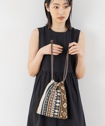 ジャカード巾着2WAYショルダーバッグ / 162541