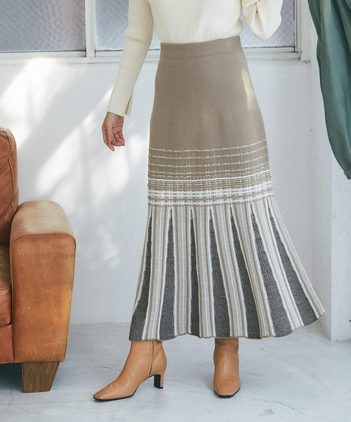 個性的なジャガードが魅力 ジャガードマーメイドスカート スカート Rive Rive スカート Droite Droite