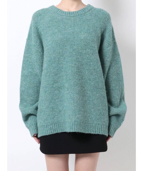 EMODA（エモダ）の「ミックスルーズニット（ニット/セーター・レディース・ピンク/ブルー/アイボリー/グレー・FREE）」の14枚目の写真