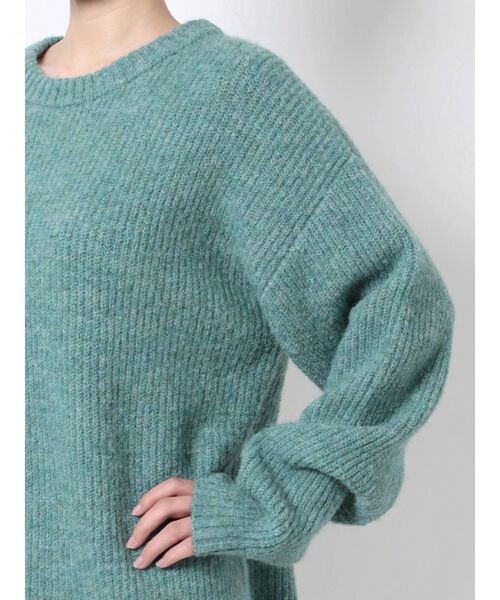 EMODA（エモダ）の「ミックスルーズニット（ニット/セーター・レディース・ピンク/ブルー/アイボリー/グレー・FREE）」の12枚目の写真