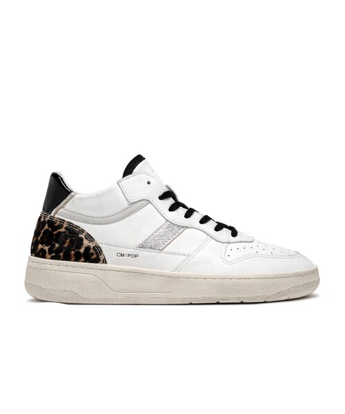 Aresense（アーセンス）の「D.A.T.E./デイト COURT 2.0 MID POP WHITE LEOPARD/コートミドルカットスニーカー（スニーカー・レディース・レオパード・38/36/37）」の2枚目の写真