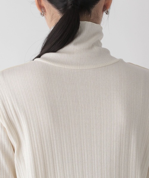 LOWRYS FARM（ローリーズファーム）の「２ＷＡＹスナップタートルロングスリーブ　163501（Tシャツ/カットソー・レディース・アイボリー/ブラック/イエロー・FREE）」の20枚目の写真