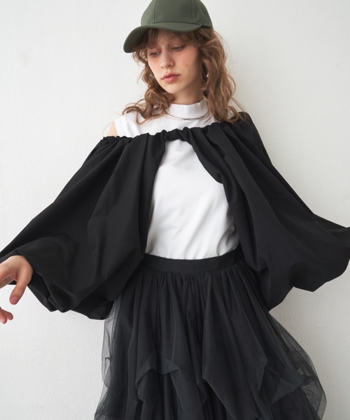 2WAYボリューム袖ボレロ（カーディガン/ボレロ）｜LA BELLE ETUDE