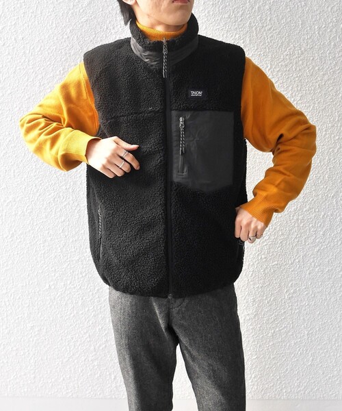 TAION（タイオン）の「【SHIPS any別注】TAION: 撥水 T/Cウェザー 6WAY マウンテンパーカー with ボアベスト 22FW◇（マウンテンパーカー・メンズ・ブラック/カーキ/ネイビー・SMALL/MEDIUM/LARGE/X-LARGE）」の22枚目の写真