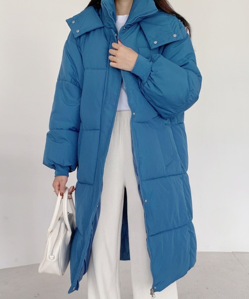 ABITOKYO ダウンフード付きロングコート ABITOKYO（アビトーキョー）の「フード付きフェイクダウンロング