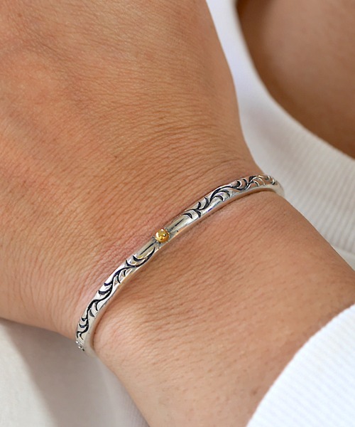 ８(eight)（エイト）の「silver925 インディアン バングル（バングル/リストバンド・メンズ・A/B/C/D・FREE）」の4枚目の写真