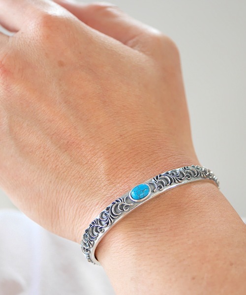 ８(eight)（エイト）の「silver925 インディアン バングル（バングル/リストバンド・メンズ・A/B/C/D・FREE）」の10枚目の写真