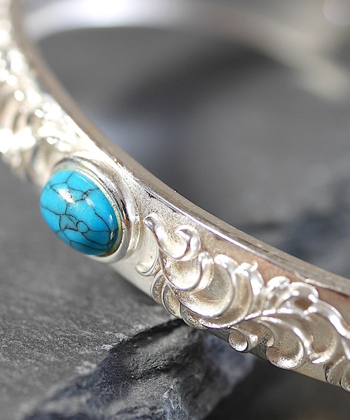 ８(eight)（エイト）の「silver925 インディアン バングル（バングル/リストバンド・メンズ・A/B/C/D・FREE）」の5枚目の写真