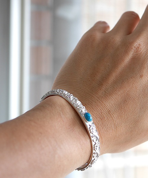 ８(eight)（エイト）の「silver925 インディアン バングル（バングル/リストバンド・メンズ・A/B/C/D・FREE）」の7枚目の写真