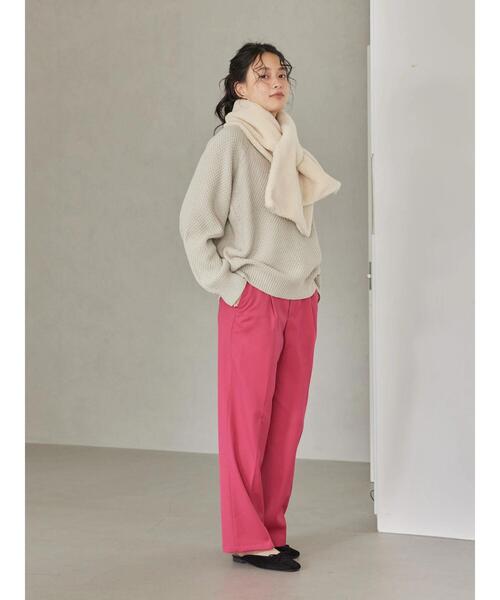 AMERICAN HOLIC（アメリカンホリック）の「【WEB限定】ボアマフラー（ストール/ショール・レディース・ブラック/アイボリー/モカ・FREE）」の9枚目の写真