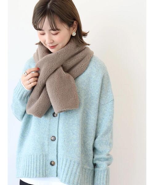 AMERICAN HOLIC（アメリカンホリック）の「【WEB限定】ボアマフラー（ストール/ショール・レディース・ブラック/アイボリー/モカ・FREE）」の11枚目の写真