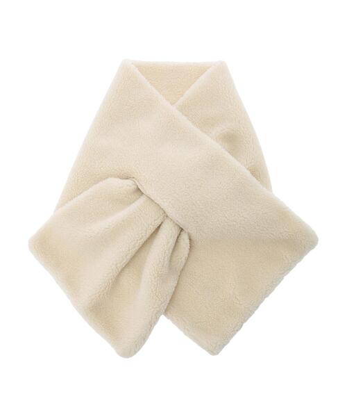 AMERICAN HOLIC（アメリカンホリック）の「【WEB限定】ボアマフラー（ストール/ショール・レディース・ブラック/アイボリー/モカ・FREE）」の16枚目の写真