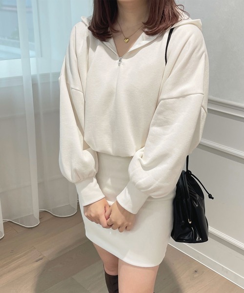 apres jour（アプレジュール）の「スウェットミニワンピース【ZOZOTOWN限定アイテム】（ワンピース・レディース・ネイビー/ブラック/アイボリー・X-LARGE/フリー）」の5枚目の写真
