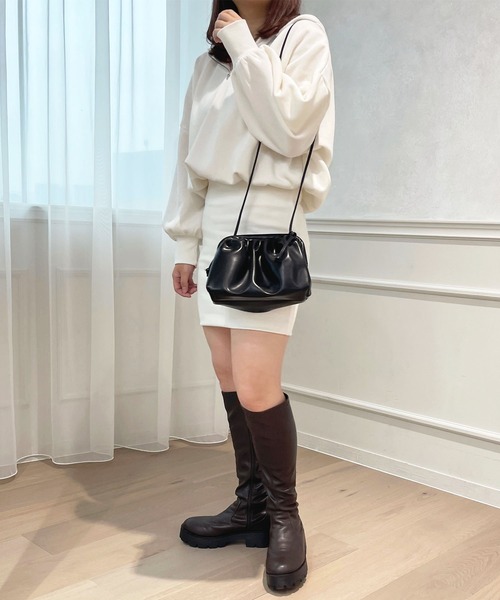 apres jour（アプレジュール）の「スウェットミニワンピース【ZOZOTOWN限定アイテム】（ワンピース・レディース・ネイビー/ブラック/アイボリー・X-LARGE/フリー）」の13枚目の写真