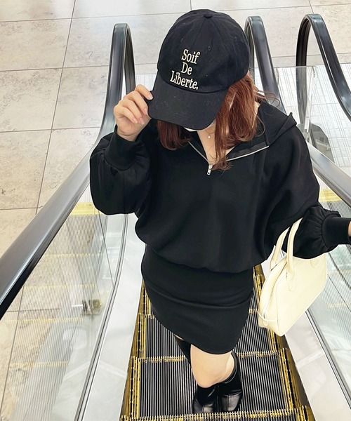 apres jour（アプレジュール）の「スウェットミニワンピース【ZOZOTOWN限定アイテム】（ワンピース・レディース・ネイビー/ブラック/アイボリー・X-LARGE/フリー）」の15枚目の写真