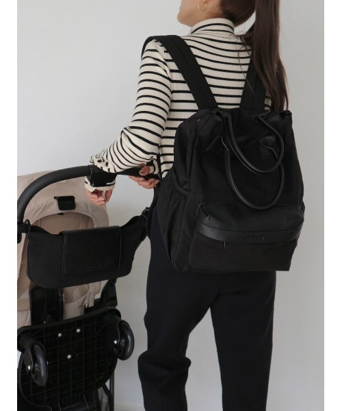 TRUNC（トランクエイティーエイト）の「Logo Stroller Bag（マザーズバッグ・レディース・ブラック・FREE）」の8枚目の写真