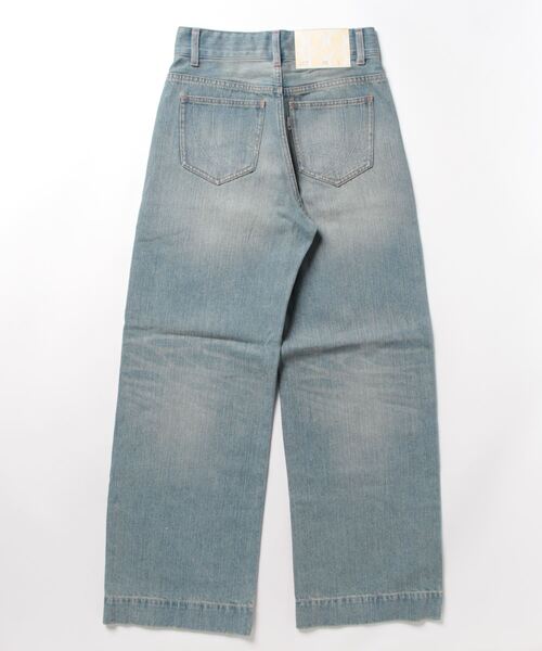 Q（キュー）の「Q Girl ワイドデニムブリーチ（デニムパンツ・レディース・ライトインディゴブルー・MEDIUM/SMALL/LARGE）」の15枚目の写真