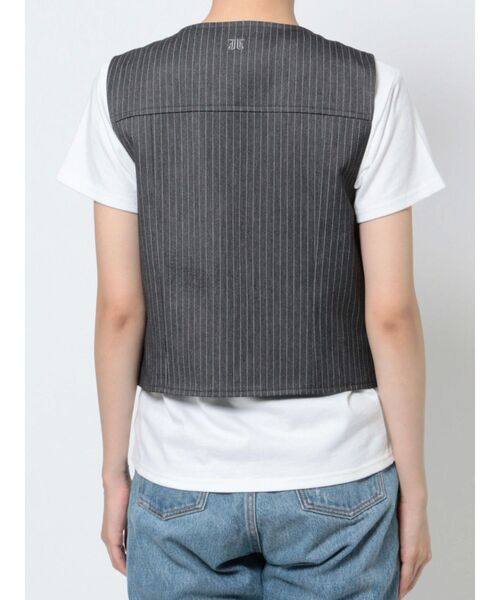 jouetie（ジュエティ）の「ビットベスト（ベスト・レディース・ブラウン/グレー/ブラック・MEDIUM）」の12枚目の写真