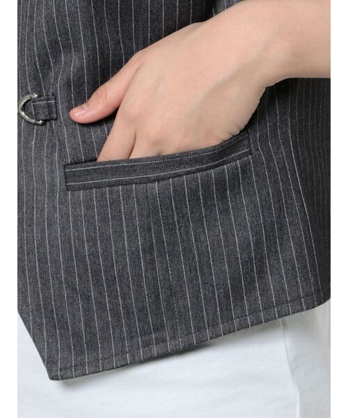 jouetie（ジュエティ）の「ビットベスト（ベスト・レディース・ブラウン/グレー/ブラック・MEDIUM）」の15枚目の写真