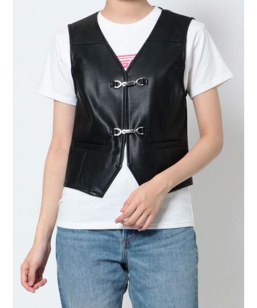 jouetie（ジュエティ）の「ビットベスト（ベスト・レディース・ブラウン/グレー/ブラック・MEDIUM）」の21枚目の写真