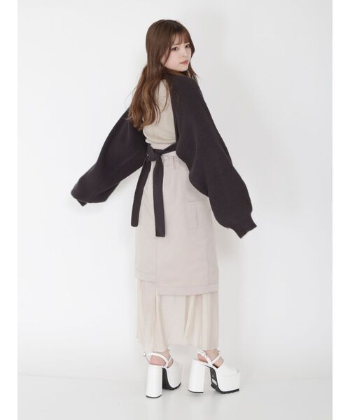 MURUA(ムルーア)の「ドッキングラップスカート(スカート・レディース・アイボリー/ブラック/カーキ・1/2)」の11枚目の写真