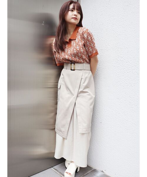 MURUA(ムルーア)の「ドッキングラップスカート(スカート・レディース・アイボリー/ブラック/カーキ・1/2)」の17枚目の写真