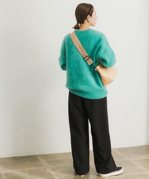 URBAN RESEARCH（アーバンリサーチ）の「タックワイドパンツ（その他パンツ・レディース・ブラック/オフホワイト・36/38）」の8枚目の写真