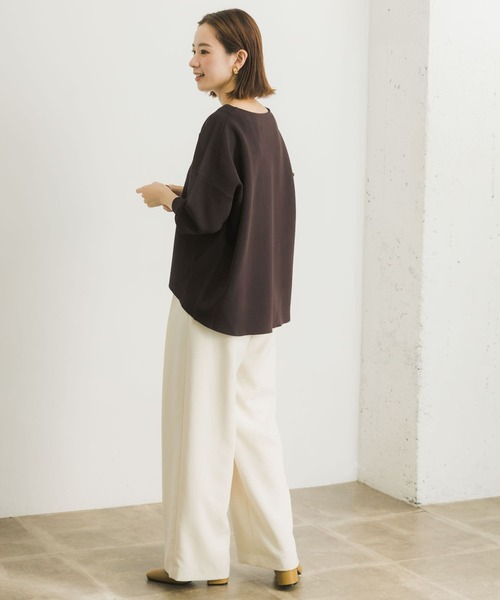 URBAN RESEARCH（アーバンリサーチ）の「タックワイドパンツ（その他パンツ・レディース・ブラック/オフホワイト・36/38）」の14枚目の写真