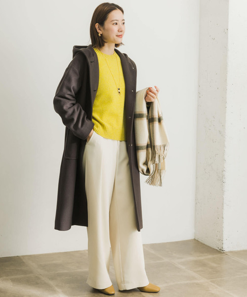 URBAN RESEARCH（アーバンリサーチ）の「タックワイドパンツ（その他パンツ・レディース・ブラック/オフホワイト・36/38）」の16枚目の写真