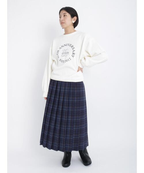 Lugnoncure（ルノンキュール）の「チェックプリーツスカート（スカート・レディース・グレー/ネイビー・ﾌﾘ-）」の15枚目の写真