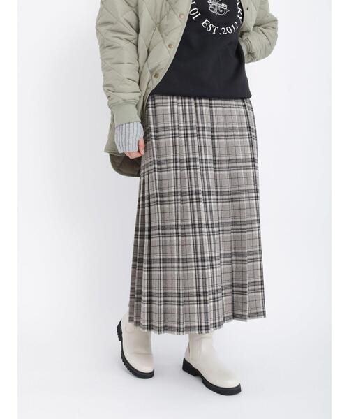 Lugnoncure（ルノンキュール）の「チェックプリーツスカート（スカート・レディース・グレー/ネイビー・ﾌﾘ-）」の17枚目の写真