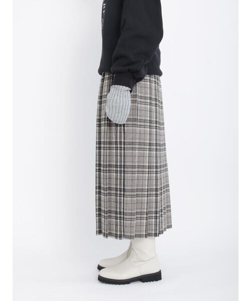 Lugnoncure（ルノンキュール）の「チェックプリーツスカート（スカート・レディース・グレー/ネイビー・ﾌﾘ-）」の18枚目の写真