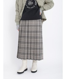 Lugnoncure | チェックプリーツスカート(スカート)