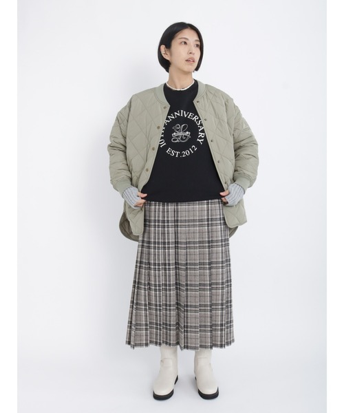 Lugnoncure（ルノンキュール）の「チェックプリーツスカート（スカート・レディース・グレー/ネイビー・ﾌﾘ-）」の5枚目の写真